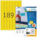 [4237] Herma Haftetiketten 25,4x10 mm Gelb, 18.900 Etiketten pro Packung